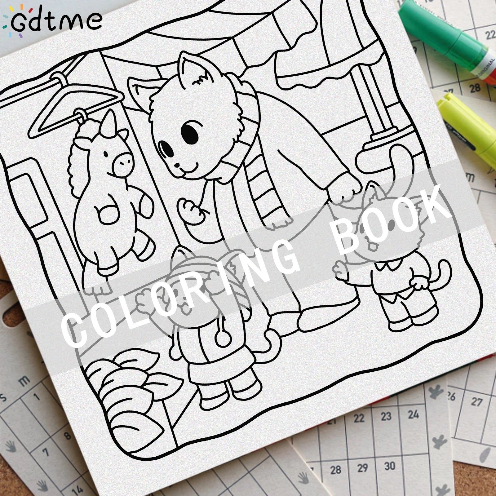 CINEMAL Coloring Book for Adults Featuring Cartoon Bold-easy Patterns for Relaxation Kids DIY Painting Drawing Books