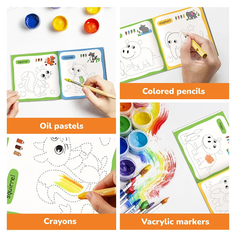 Children's Coloring Book For 3-6 Years Old, Suitable For Boys/girls In Early Childhood Education Coloring Book (Set Of 10 Books)