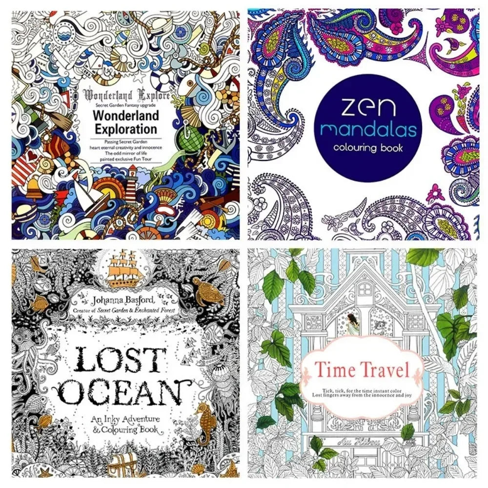Coloring Books for Kids Adult Diy Libros Para Colorear School Craft  Drawing Cuadernos De Dibujo Art Supplies Coloring Book