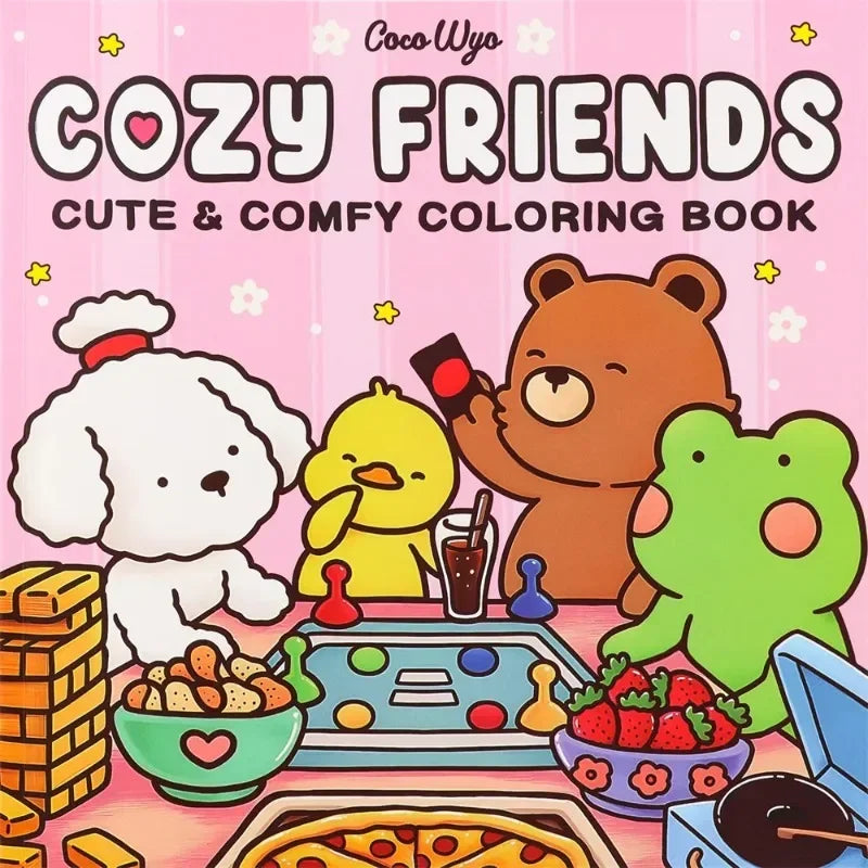 Coloring books for children's parties featuring colorful pictures, full of fun and allowing free coloring.