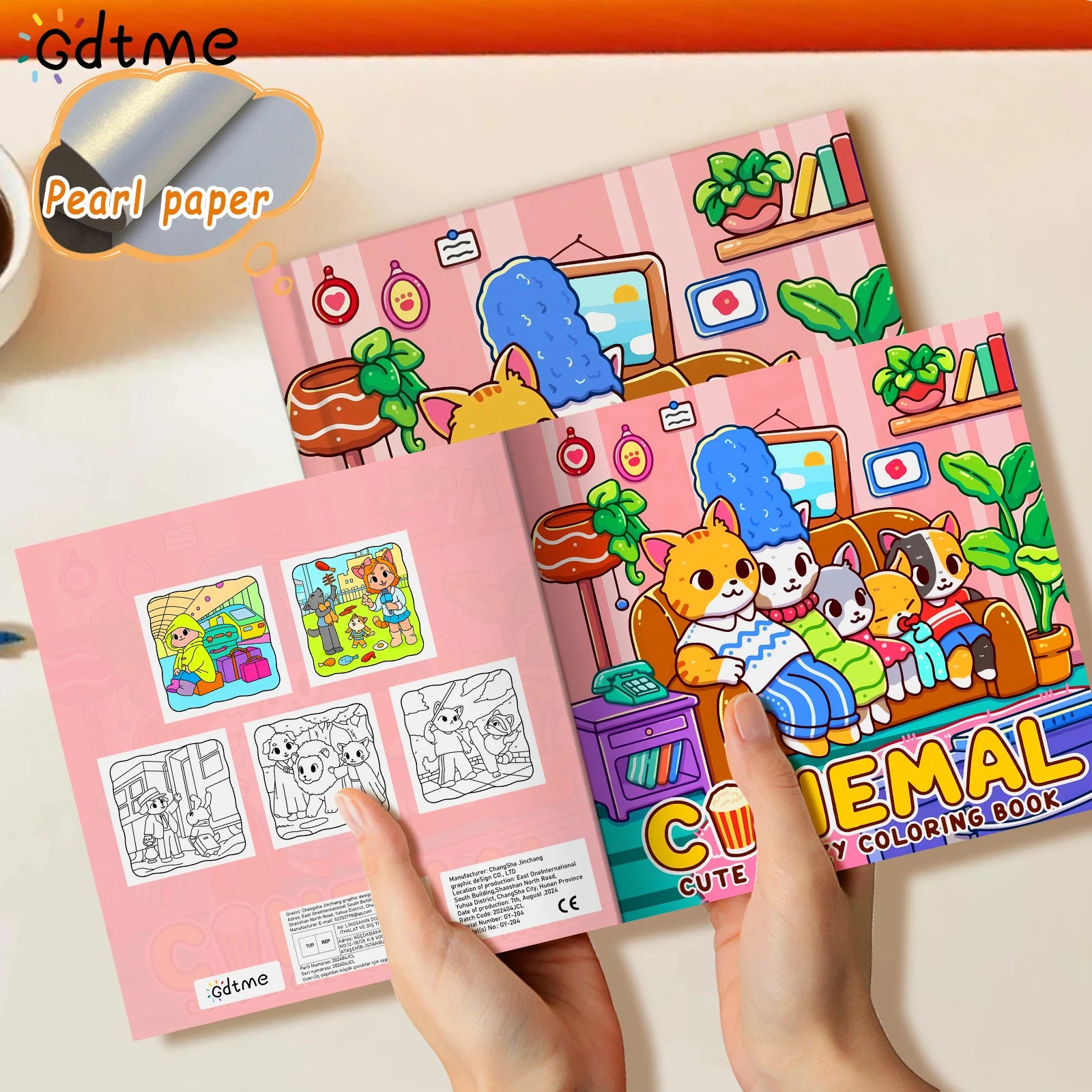 CINEMAL Coloring Book for Adults Featuring Cartoon Bold-easy Patterns for Relaxation Kids DIY Painting Drawing Books